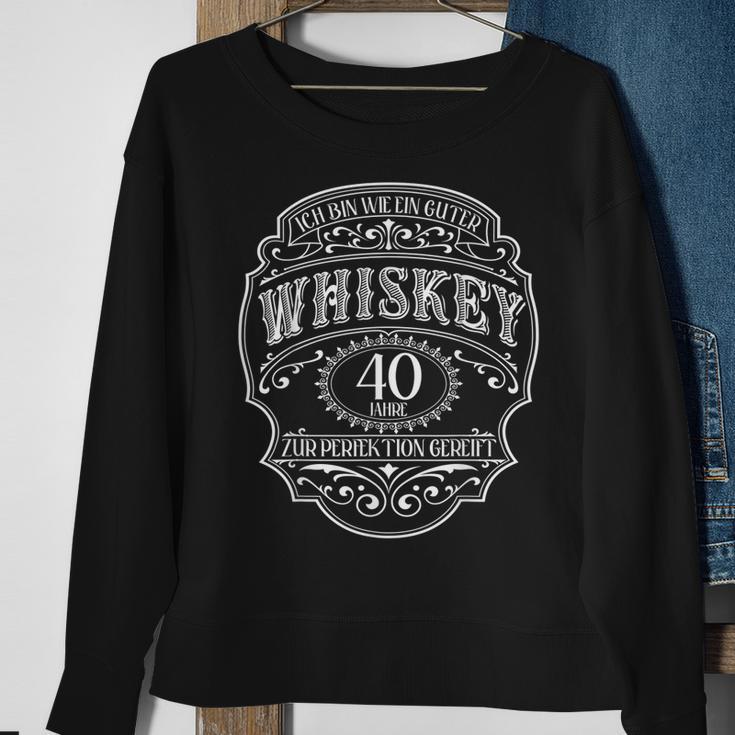 40 Jahre 40 Geburtstag Ich Bin Wie Guter Whisky Whiskey Sweatshirt Geschenke für alte Frauen