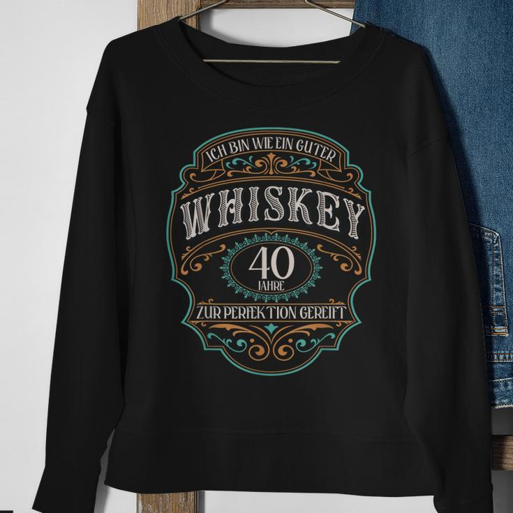40 Jahre Ich Bin Wie Guter Whisky Whiskey 40 Geburtstag Sweatshirt Geschenke für alte Frauen
