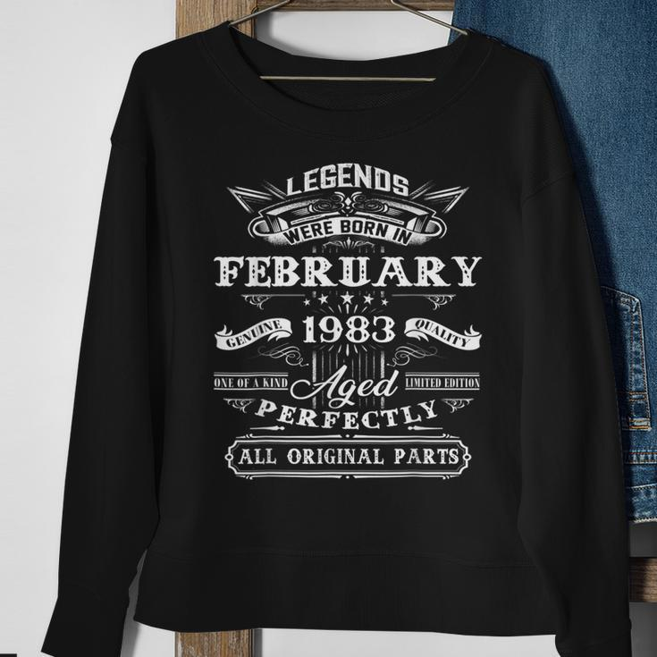 40 Years Old Gifts Legends Born In February 1983 40Th Bday Sweatshirt Gifts for Old Women
