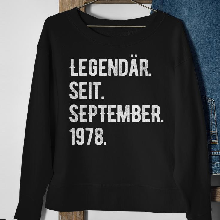45 Geburtstag Geschenk 45 Jahre Legendär Seit September 197 Sweatshirt Geschenke für alte Frauen