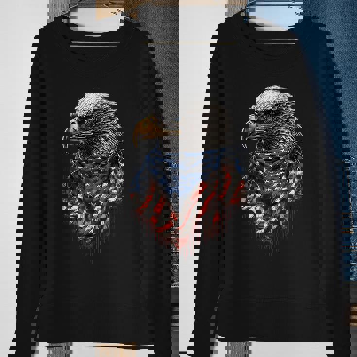 4Th Of July Bald Eagle American Us Flag Country 4Th Of July Sweatshirt Gifts for Old Women