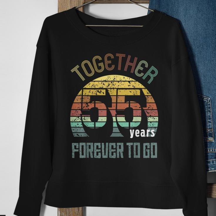 55Th Years Wedding Anniversary Gifts For Couples Matching 55 Sweatshirt Gifts for Old Women