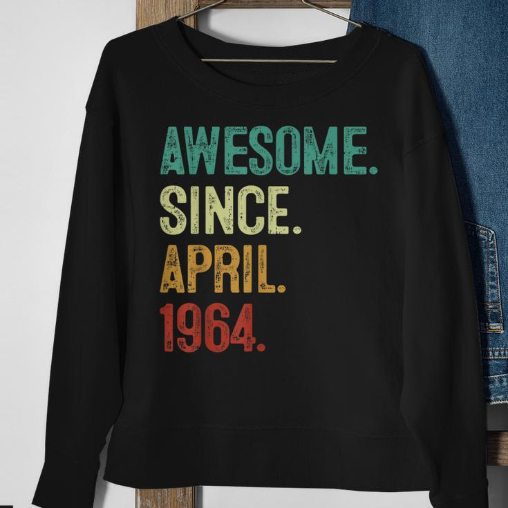 59 Years Old Awesome Since April 1964 59Th Birthday Sweatshirt Gifts for Old Women