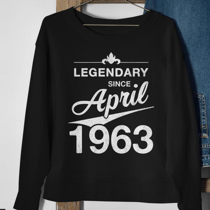 60 Geburtstag 60 Jahre Alt Legendär Seit April 1963 V4 Sweatshirt Geschenke für alte Frauen