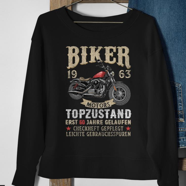 60 Geburtstag Mann Biker 60 Jahre Alt Motorrad 1963 Sweatshirt Geschenke für alte Frauen