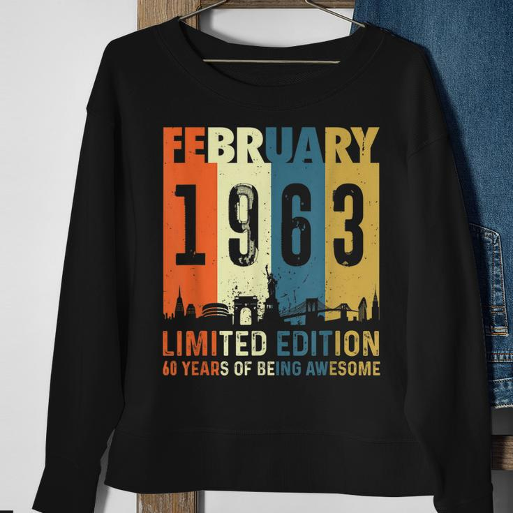 60 Limitierte Auflage Hergestellt Im Februar 1963 Zum 60 Sweatshirt Geschenke für alte Frauen