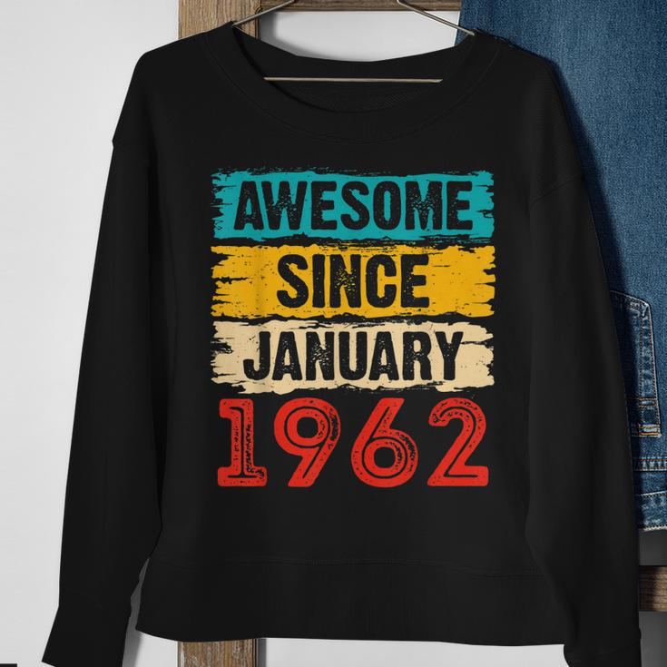 61 Year Old Awesome Since Januar 1962 61 Geburtstag Geschenke Sweatshirt Geschenke für alte Frauen