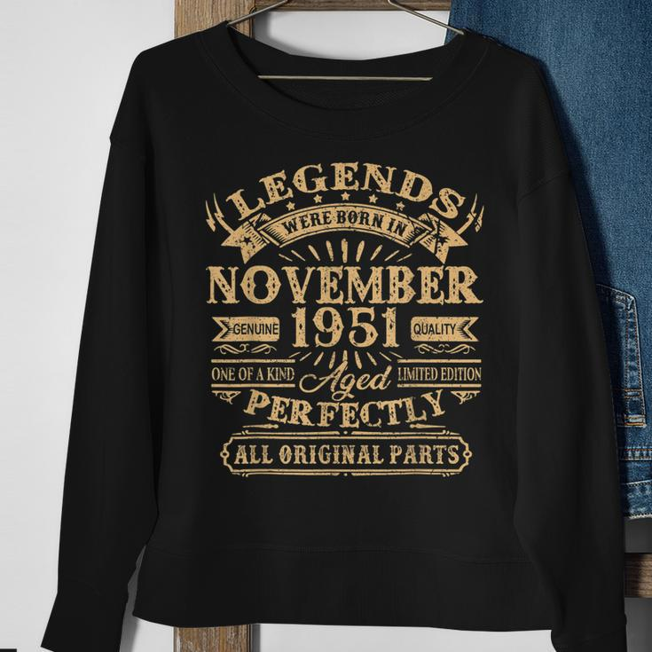 71 Jahre Legendär Sweatshirt, Geboren im November 1951 Geschenke für alte Frauen