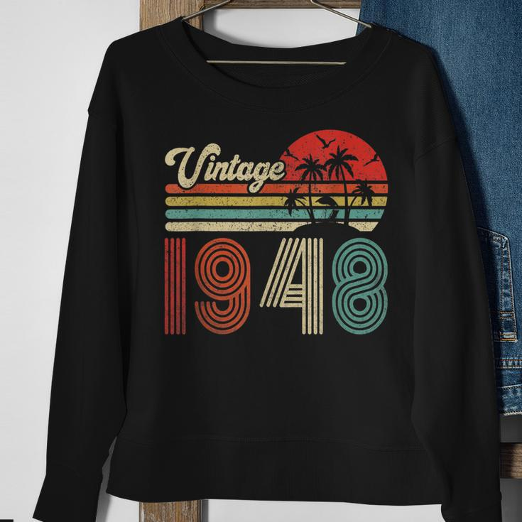 75 Jahre Vintage 1948 Sweatshirt, Retro Geburtstagsgeschenk für Frauen & Männer Geschenke für alte Frauen
