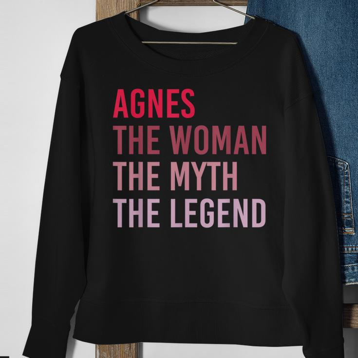 Agnes The Woman Myth Legend Personalized Name Birthday Gift Sweatshirt Gifts for Old Women