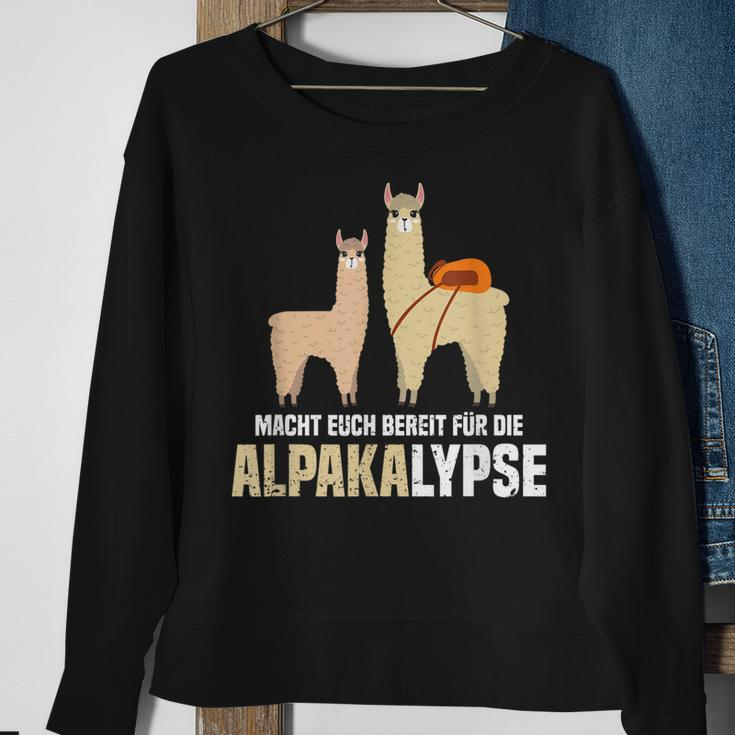 Alpakalypse Alpaka Alpakawanderung Geschenk Sweatshirt Geschenke für alte Frauen