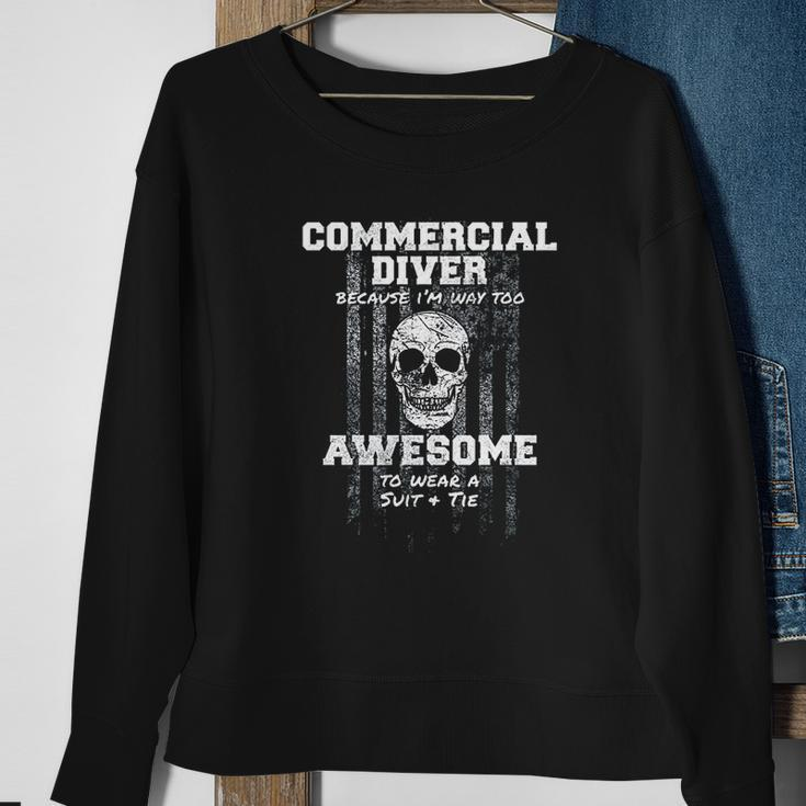 American Funny Commercial Diver Usa Diving Men Women Sweatshirt Graphic Print Unisex Gifts for Old Women