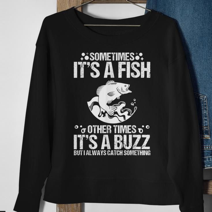 Angeln Herren Sweatshirt mit Lustigem Spruch für Fischer, Opa & Papa Geschenke für alte Frauen