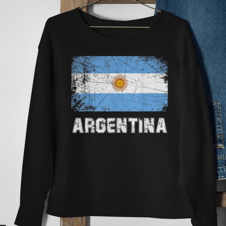 Argentinian FlagVintage Made In Argentina Gift V2 Men Women Sweatshirt Graphic Print Unisex Gifts for Old Women