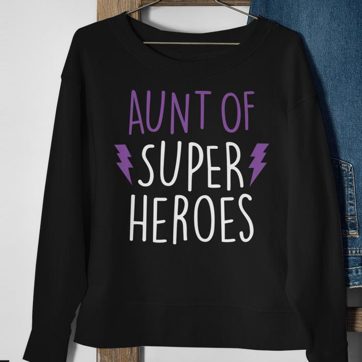 Aunt Of Super Heroes Funny Aunt Gift Sweatshirt Gifts for Old Women