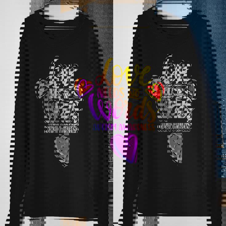 Autism Awareness Month Day Autism Sweatshirt Gifts for Old Women