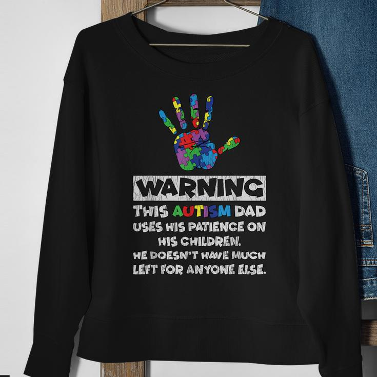 Autism Dad Father Son Daughter Autistic Kid Autism Awareness Sweatshirt Gifts for Old Women