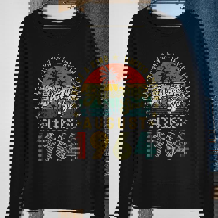 Awesome Since August 1964 Vintage 58Th Birthday For Men Sweatshirt Gifts for Old Women