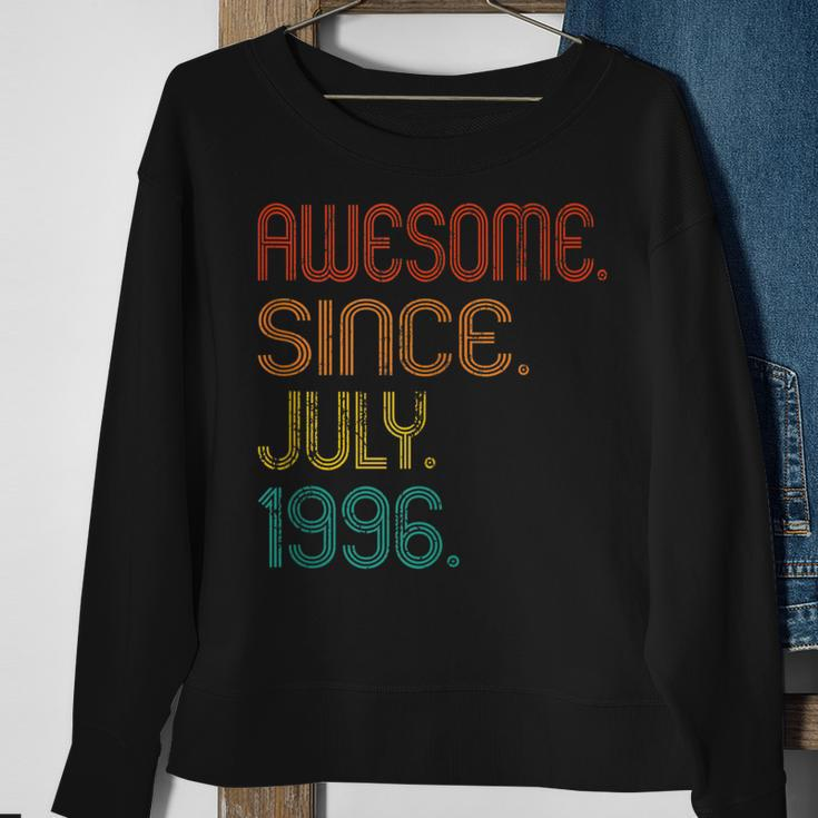 Awesome Since July 1996 27Th Birthday 27 Years Old Vintage Sweatshirt Gifts for Old Women