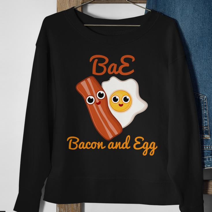 Bae Bacon And Eggs Funny Best Friends Sweatshirt Gifts for Old Women