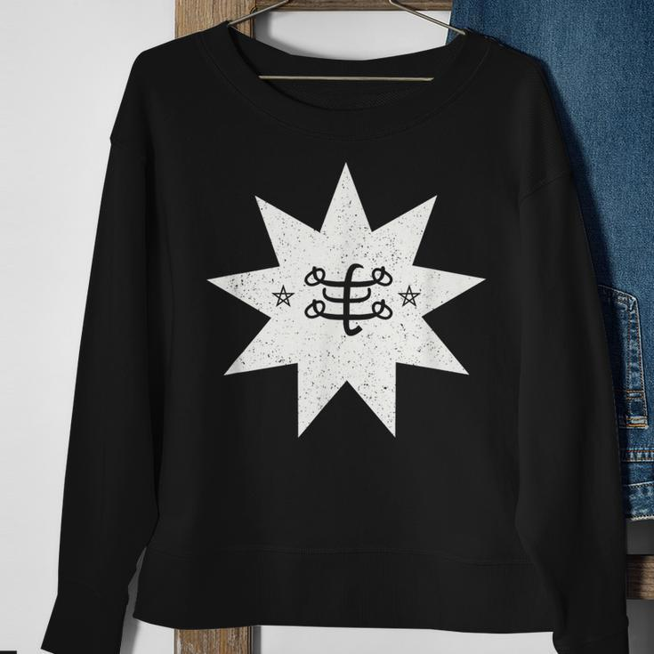 Bahai Faith Star Ringstone Symbol Sweatshirt Gifts for Old Women