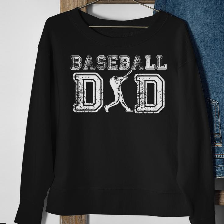 Baseball Dad Fathers Day Gift For Daddy Papa Father Sweatshirt Gifts for Old Women