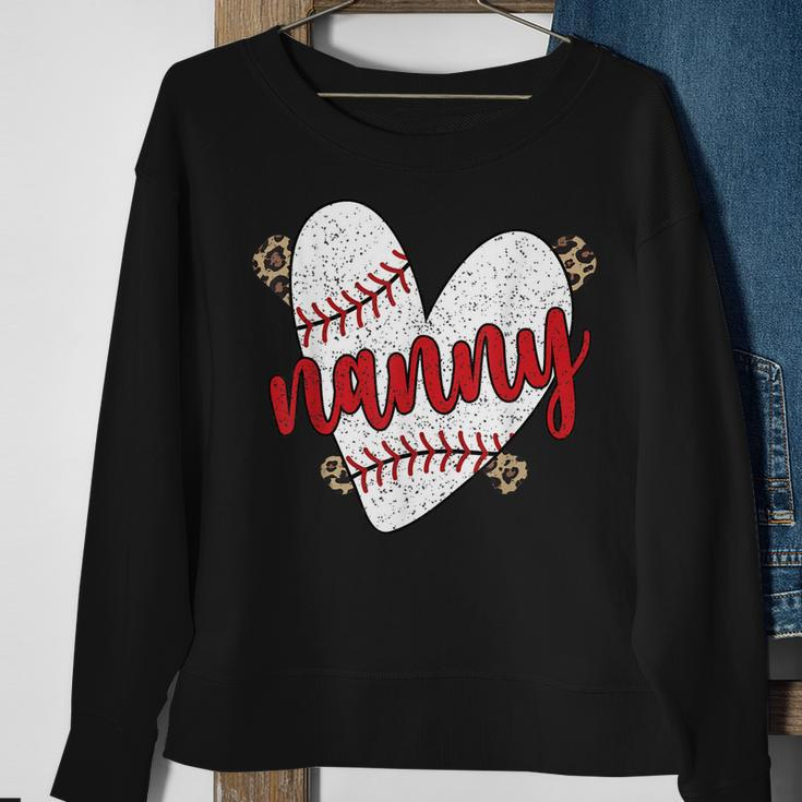 Baseball Nanny Proud Baseball Player Nanny Sweatshirt Gifts for Old Women