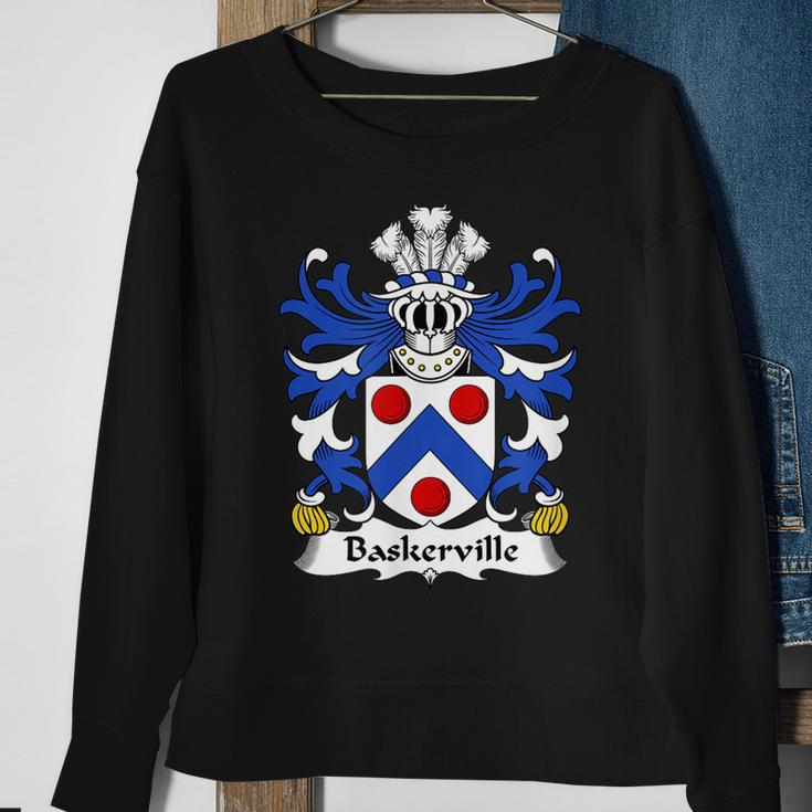 Baskerville Coat Of Arms Family Crest Sweatshirt Gifts for Old Women