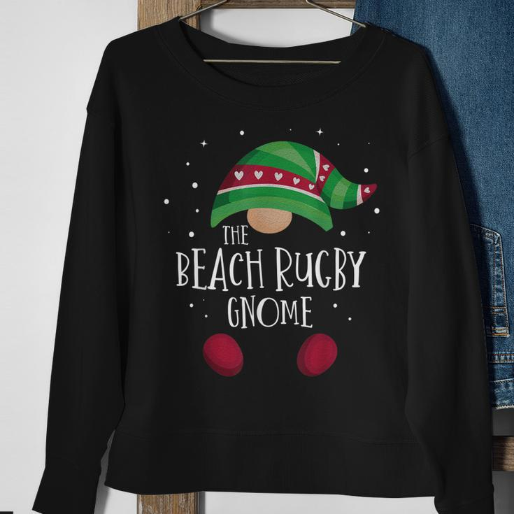 Beach Rugby Gnome Passender Weihnachtspyjama Sweatshirt Geschenke für alte Frauen