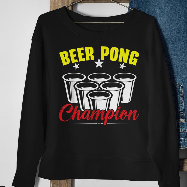 Beer Pong Champion Alkohol Trinkspiel Beer Pong Sweatshirt Geschenke für alte Frauen