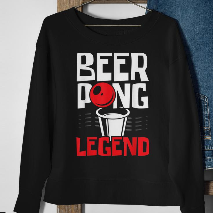 Beer Pong Legend Alkohol Trinkspiel Beer Pong V2 Sweatshirt Geschenke für alte Frauen