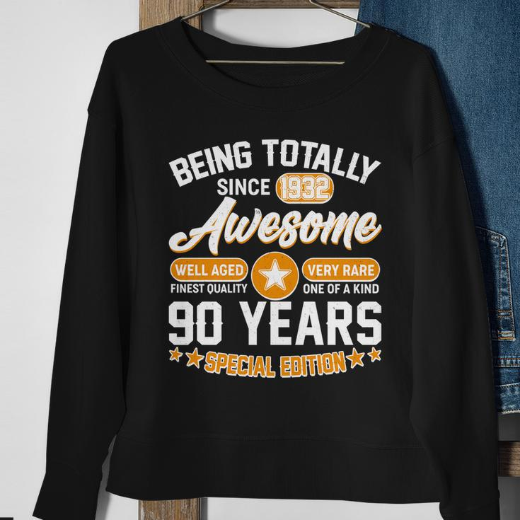 Being Totally Awesome Since 1932 90 Years Special Edition Sweatshirt Gifts for Old Women