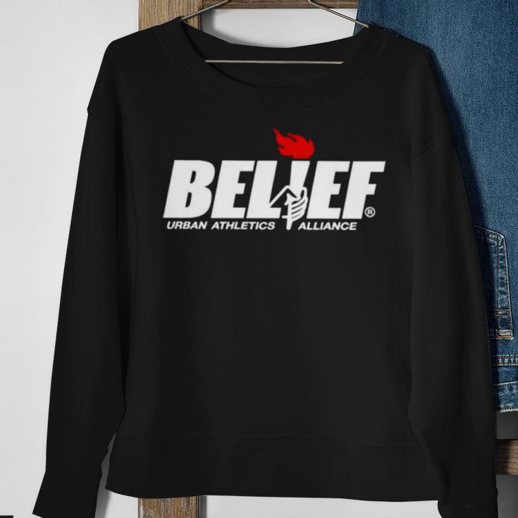 Belief Urban Athletics Alliance Sweatshirt Gifts for Old Women