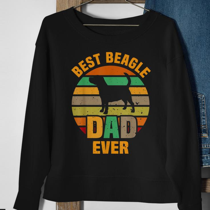 Best Beagle Dad Ever Retro Vintage Dog Lover Gift Gift For Mens Sweatshirt Gifts for Old Women