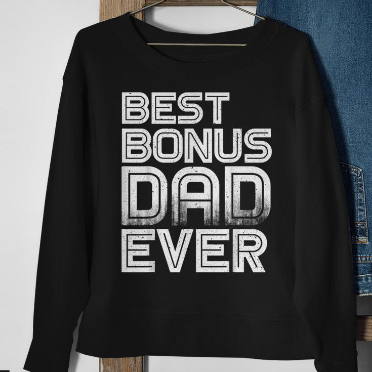 Best Bonus Dad Ever Retro Fathers Gift Idea Gift For Mens Sweatshirt Gifts for Old Women