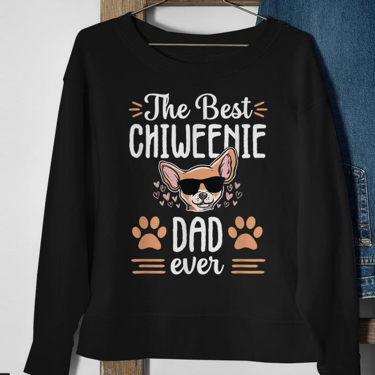Best Chiweenie Dad Cute Dog Puppy Owner Love Lover Gift Men Sweatshirt Gifts for Old Women