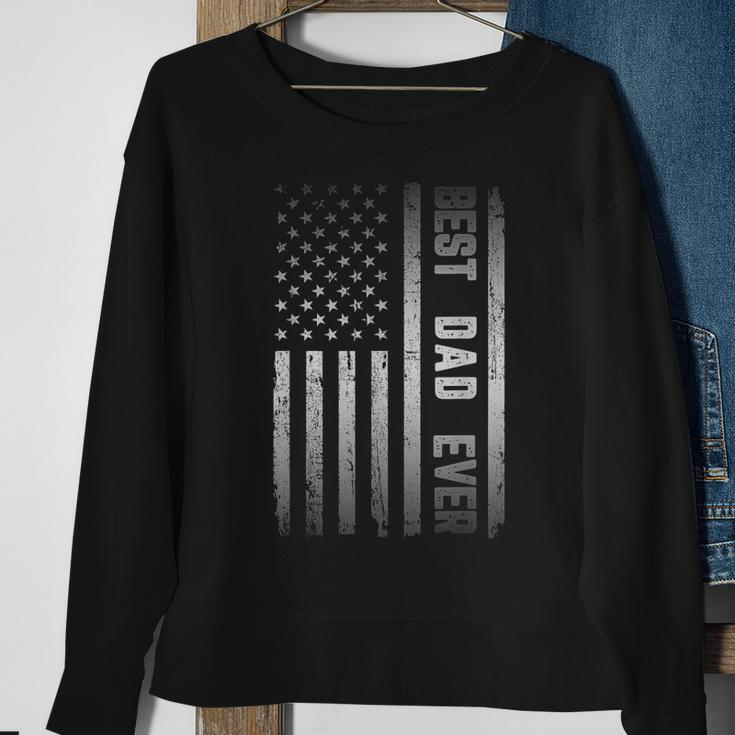 Best Dad Ever American Us Flag Fathers Day Sweatshirt Gifts for Old Women
