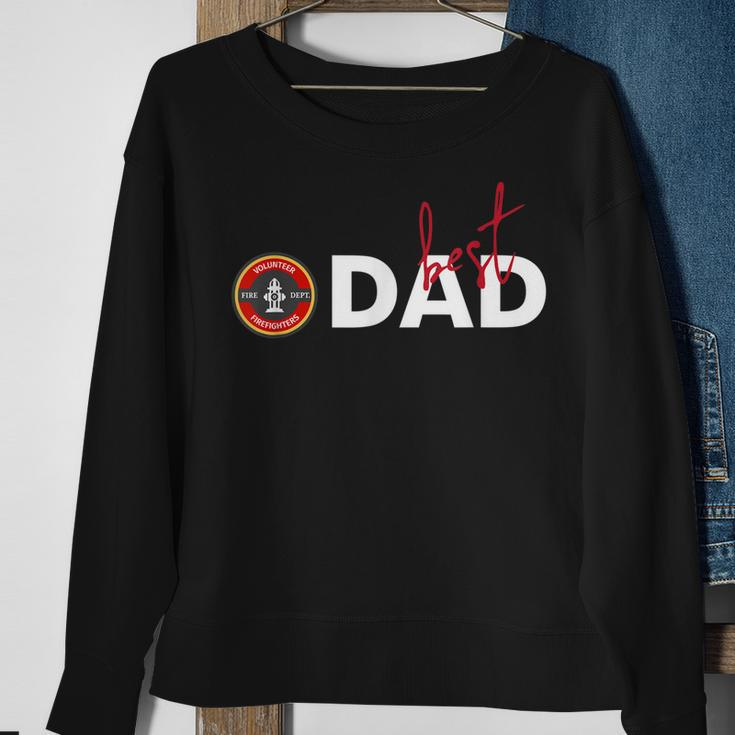 Best Dad Fire Fighter Volunr Father Days Sweatshirt Gifts for Old Women