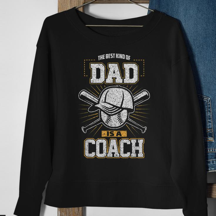 Best Dad Sports Coach Baseball Softball Ball Father Sweatshirt Gifts for Old Women