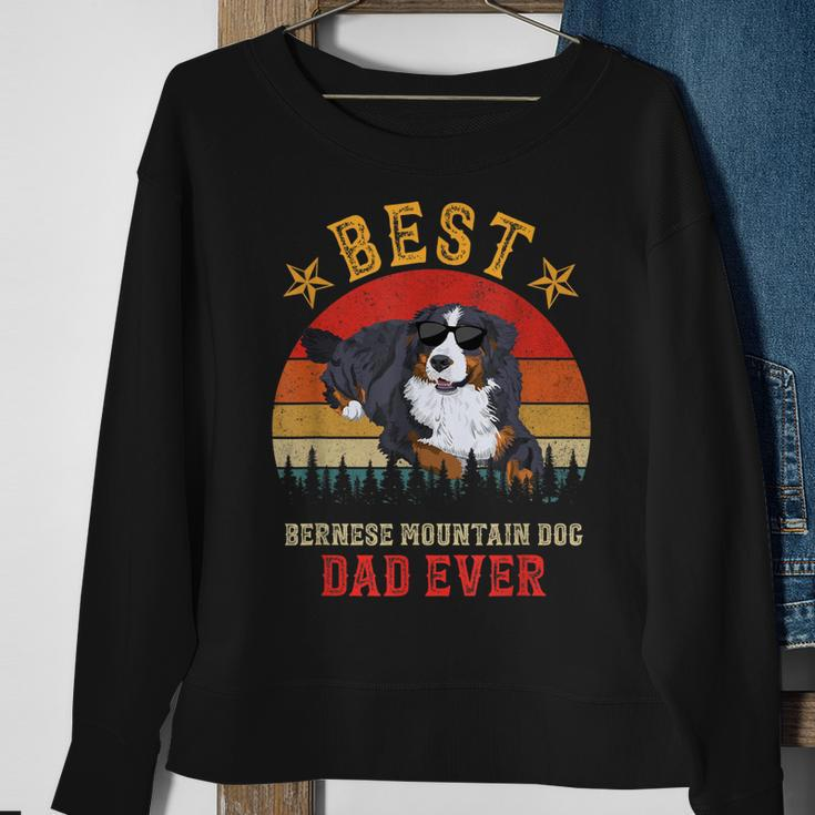 Best Dog Bernese Mountain Dad Ever Men Vintage Berner Dad Sweatshirt Gifts for Old Women