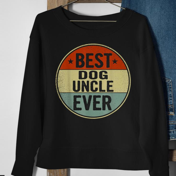 Best Dog Uncle Ever Retro Style Cool Bday Gift For Dog Uncle Gift For Mens Sweatshirt Gifts for Old Women
