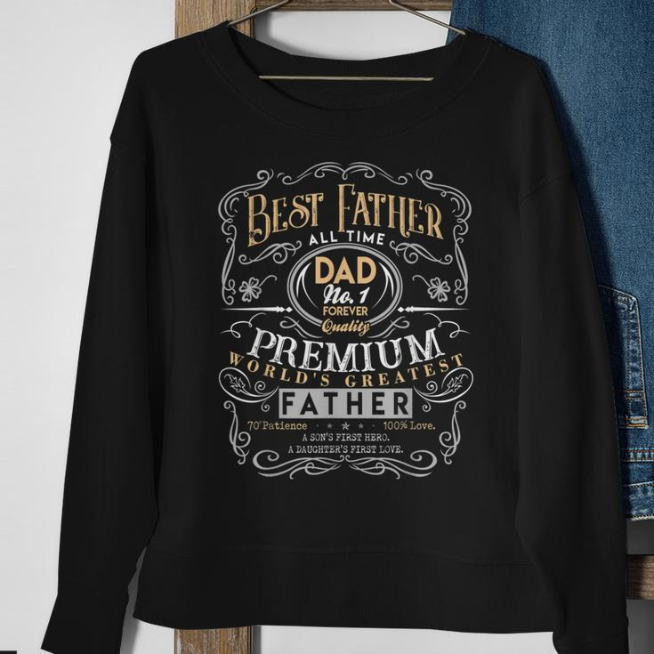 Best Father Dad Worlds Greatest No 1 Fathers Day Sweatshirt Gifts for Old Women
