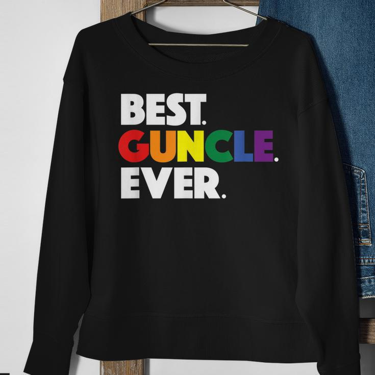 Best Guncle Ever Gift & New Baby Announcement For Gay Uncle Sweatshirt Gifts for Old Women