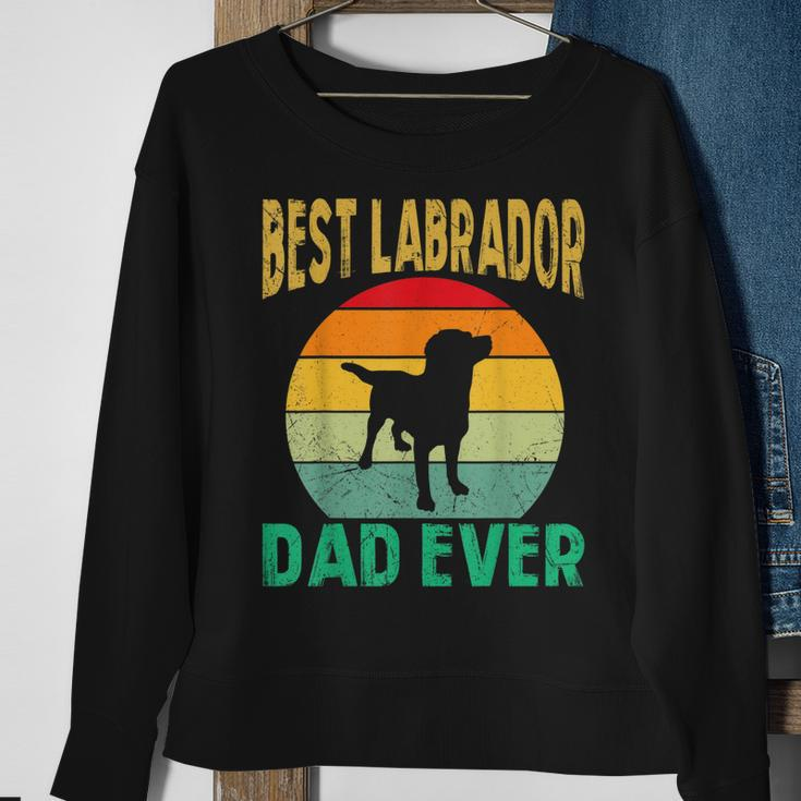 Best Labrador Dad Ever Lab Father Retro Vintage Lab Dad Sweatshirt Gifts for Old Women