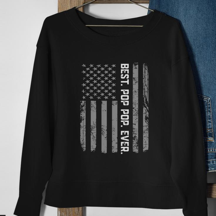 Best Pop Pop Ever Vintage American Flag Shirt For Dad Papa V2 Sweatshirt Gifts for Old Women