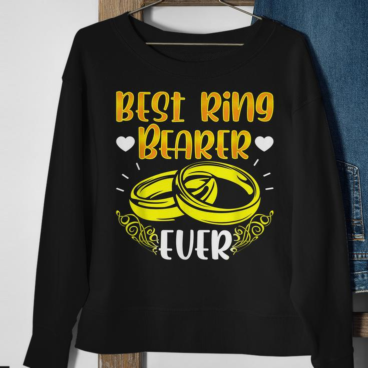 Best Ring Dude Ever Wedding Bearer Ring Carrier Sweatshirt Gifts for Old Women