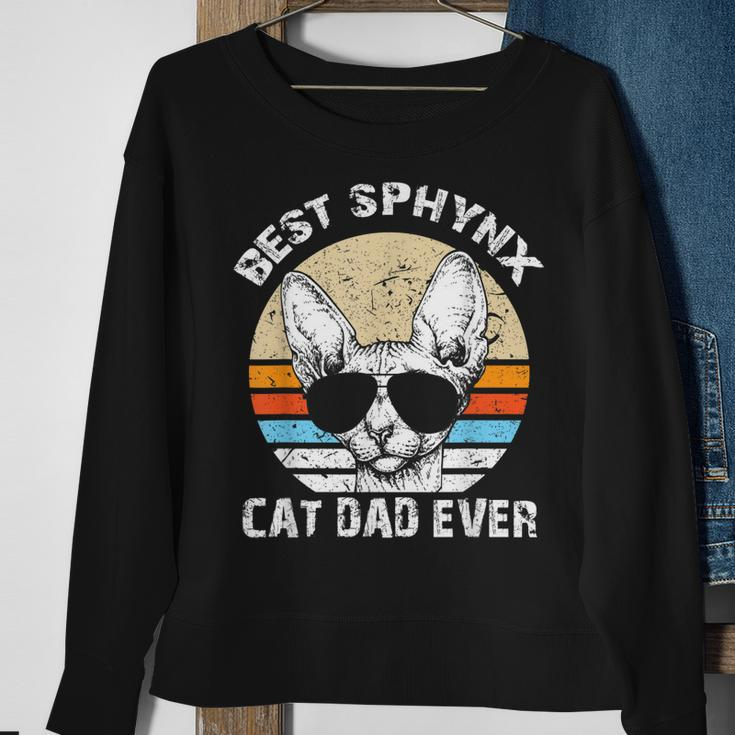 Best Sphynx Cat Dad Hairless Cat Father Mens Jt Sweatshirt Gifts for Old Women