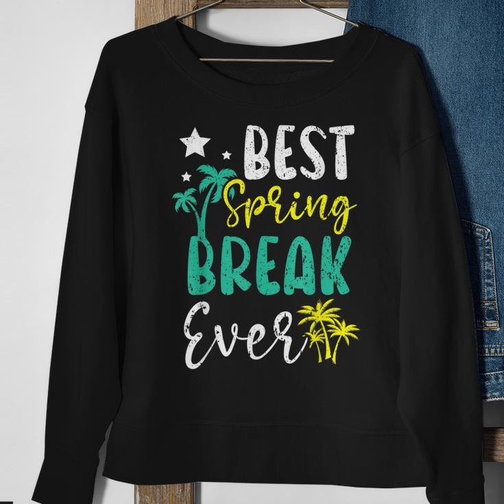 Best Spring Break Ever Summer Vacation Beach Sweatshirt Gifts for Old Women