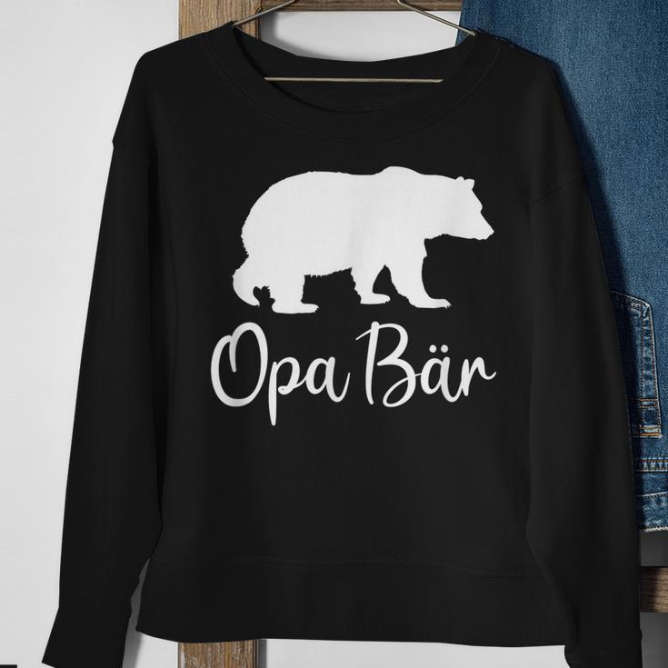 Bester Opa Bär Sweatshirt für Großvater mit Enkel, Lustig Geschenke für alte Frauen