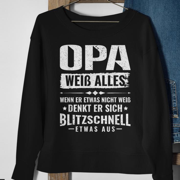 Bester Opa Großvater Der Welt Opa Weiß Alles Sweatshirt Geschenke für alte Frauen